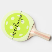Pickleball-Personalisierter Skriptname Tischtennis Schläger (Seitenansicht)