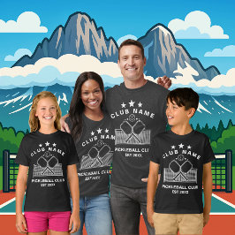 Pickleball Personalisierter Vereinsname T-Shirt