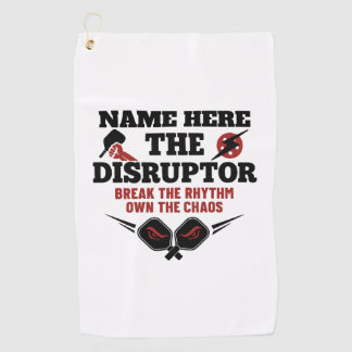 Pickleball Personalisiertes Name The Disruptor Han Golfhandtuch