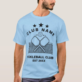 Pickleball Personalized Club Name T-Shirt