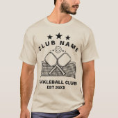 Pickleball Personalized Club Name T-Shirt (Vorderseite)