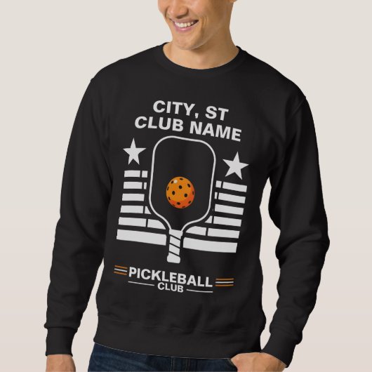 Pickleball Personalized Name Pickleball Club Sweatshirt (Vorderseite)