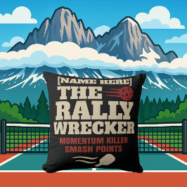 Pickleball Personalized Name Rally Wrecker Kissen