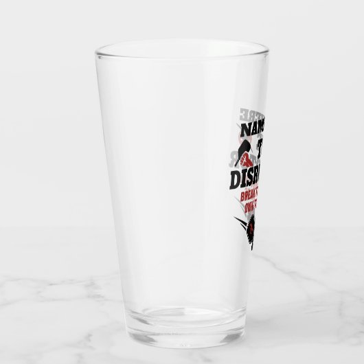 Pickleball Personalized Name The Disruptor Beer Glas (Rechts)
