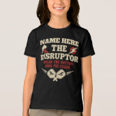 Pickleball Personalized Name The Disruptor Tri-Blend Shirt (Vorderseite)