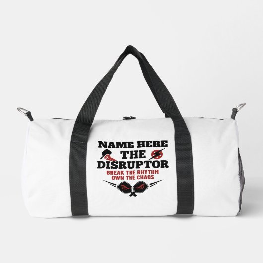 Pickleball Personalized Name The Rally Wrecker Gym Duffle Bag (Vorderseite)