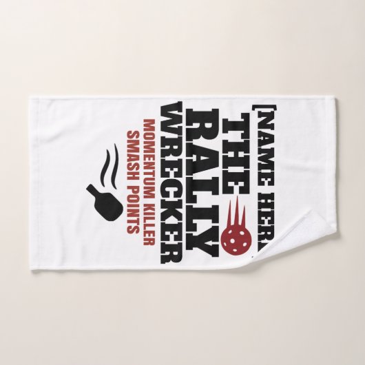 Pickleball Personalized Name The Rally Wrecker Handtuch (Handtuch)