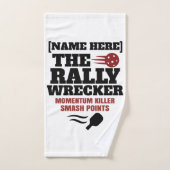 Pickleball Personalized Name The Rally Wrecker Handtuch (Handtuch)