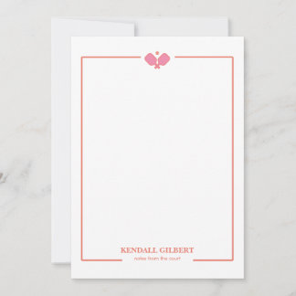 Pickleball Personalized Notecard | Custom Name Mitteilungskarte