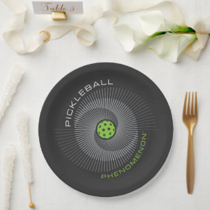 Pickleball-Phänomen-Galaxie Pappteller