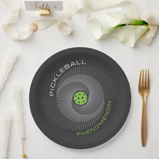 Pickleball-Phänomen-Galaxie Pappteller (Hochzeit)