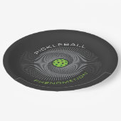 Pickleball-Phänomen-Galaxie Pappteller (Schrägansicht)