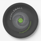 Pickleball-Phänomen-Galaxie Pappteller (Vorderseite)