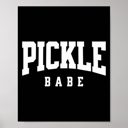 Pickleball-Pickle-Babe für Mädchen-Pickle-Ball-Spi Poster (Vorne)
