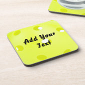 Pickleball Pickle Ball Yellow Customize Personaliz Getränkeuntersetzer (Linke Seite)