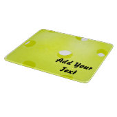 Pickleball Pickle Ball Yellow Customize Personaliz Schneidebrett (Ecke)
