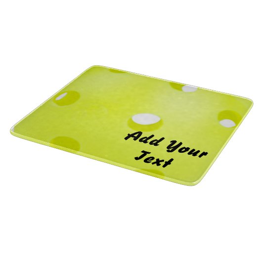 Pickleball Pickle Ball Yellow Customize Personaliz Schneidebrett (Ecke)