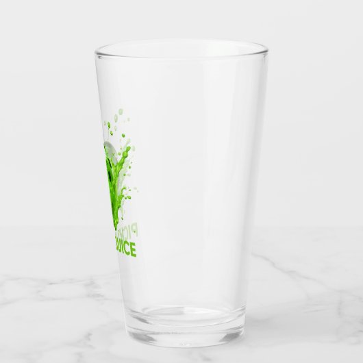 Pickleball "Pickle Juice" Glas (Links)