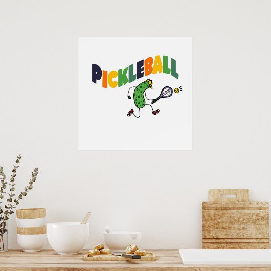 Pickleball Pickle Pickleball Pickleball Pickleball Poster (Küche)