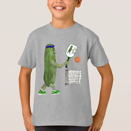 Pickleball Pickle Play Ball TShirt für Jungen (Vorderseite)