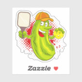 Pickleball Pickle Player Aufkleber (Blatt)