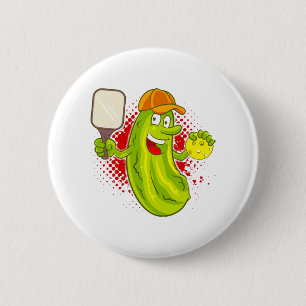 Pickleball Pickle Player Button