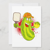 Pickleball Pickle Player Einladung (Vorderseite)