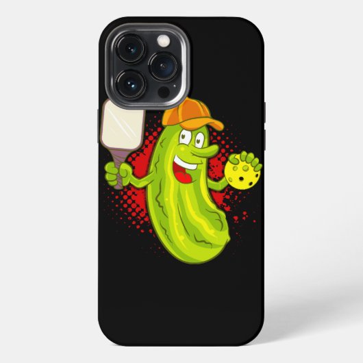 Pickleball Pickle Player iPhone Hülle (Rückseite)