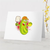 Pickleball Pickle Player Karte (Gelbe Blume)