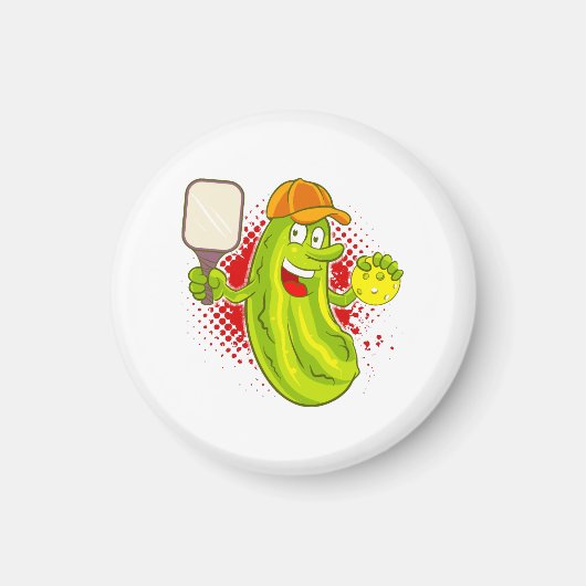 Pickleball Pickle Player Magnet (Vorne)