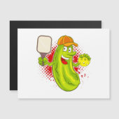 Pickleball Pickle Player Magnetkarte (Vorne/Hinten)