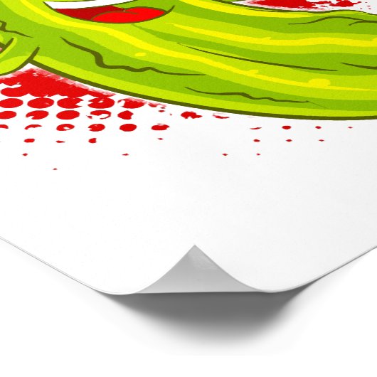 Pickleball Pickle Player Poster (Ecke)