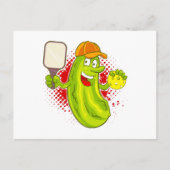 Pickleball Pickle Player Postkarte (Vorderseite)