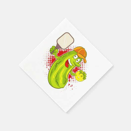 Pickleball Pickle Player Serviette (Ecke)