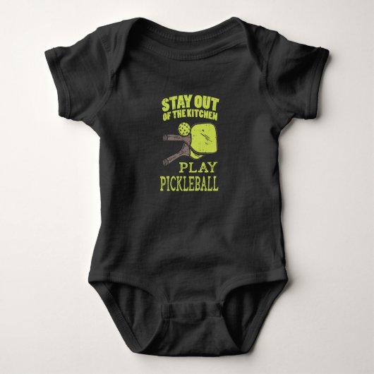 Pickleball Pickleball Baby Strampler (Vorderseite)