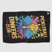 Pickleball Pickleball Dinkers Club Golfhandtuch (Horizontal)