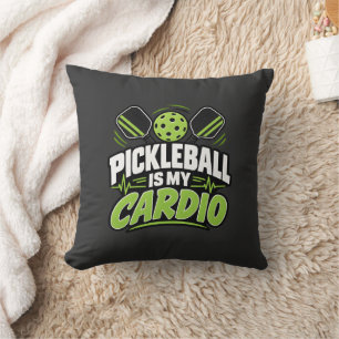 Pickleball "PICKLEBALL IST MEIN CARDIO" Sportsklei Kissen