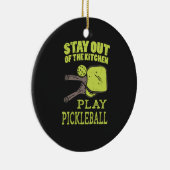 Pickleball Pickleball Keramik Ornament (Rechts)