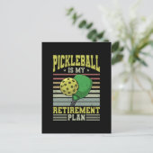 Pickleball - Pickleball Retirement Postkarte (Stehend Vorderseite)