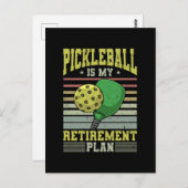 Pickleball - Pickleball Retirement Postkarte (Vorne/Hinten)