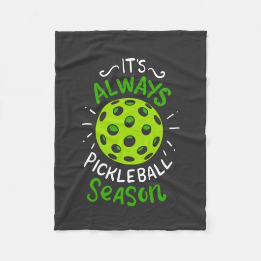 Pickleball - Pickleball-Saison Fleecedecke (Vorderseite)