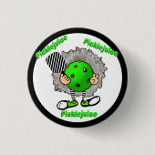 Pickleball Picklejujugend Halloween Film Inspirier Button (Vorderseite)