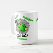 Pickleball Picklejujugend Halloween Film Inspirier Kaffeetasse (Vorderseite Links)
