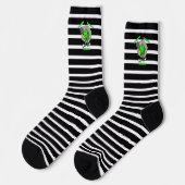 Pickleball Picklejujugend Halloween Film Inspirier Socken (Linkes Detail)