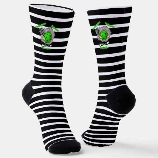 Pickleball Picklejujugend Halloween Film Inspirier Socken (Gewinkelt)