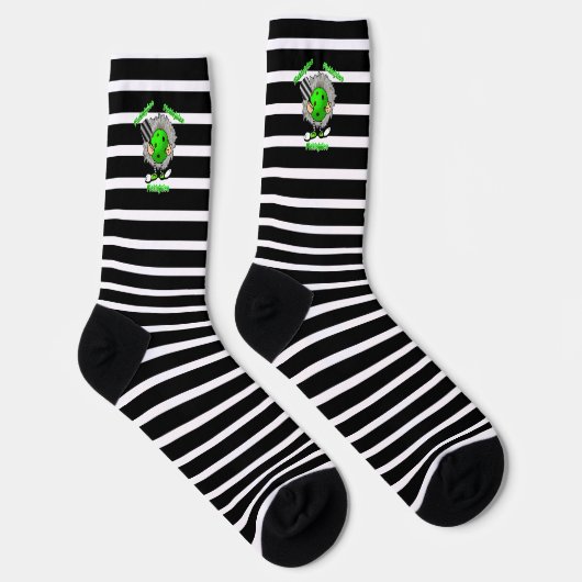 Pickleball Picklejujugend Halloween Film Inspirier Socken (Rechts)