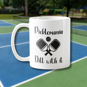 Pickleball Picklemania Dill mit lustigem Wortspiel Kaffeetasse