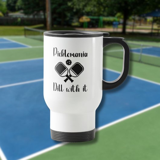Pickleball Picklemania Dill mit lustigem Wortspiel Reisebecher