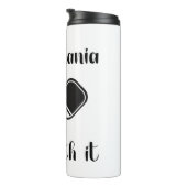 Pickleball Picklemania Dill mit lustigem Wortspiel Thermosbecher (Nach rechts gedreht)