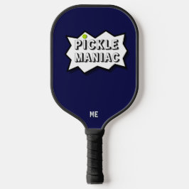 Pickleball PickleManiac Funny Comic Blau Pickleball Schläger
